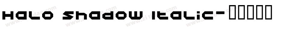 Halo Shadow Italic字体转换